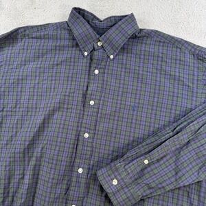 Polo Ralph Lauren Shirt Men XL Blake Purple Green Plaid Button Down Pony Cotton